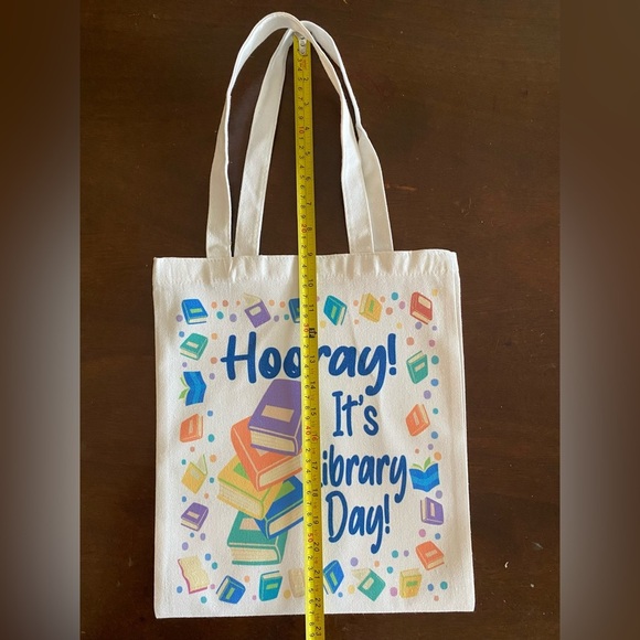 Kids Canvas Library Tote bag THICK MATERIAL (22 1/2”H x 12”W) - Picture 5 of 7